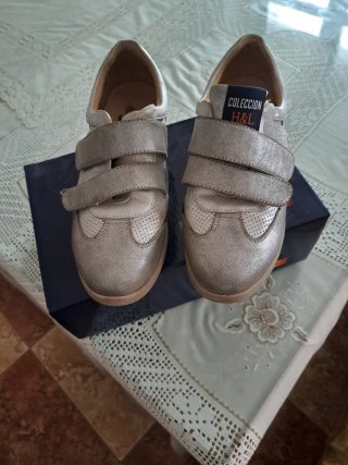 Zapatillas H&L Plateadas Talla 38