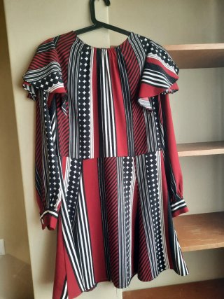 Vestido de cóctel estampado