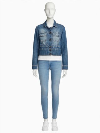 Cazadora Vaquera Lois Crop Talla M