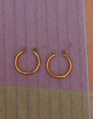 Pendientes de aro dorados