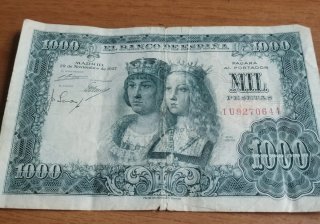 Billete 1000 Pesetas 1957 Reyes Católicos