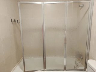 Mampara de Bañera de Tres Hojas
