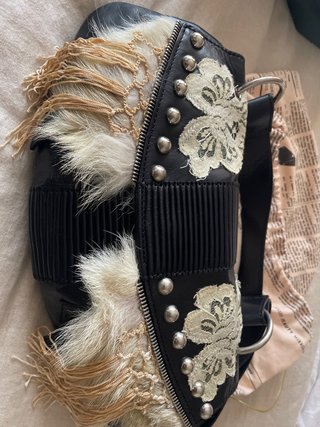 Bolso John Galliano Negro y Beige