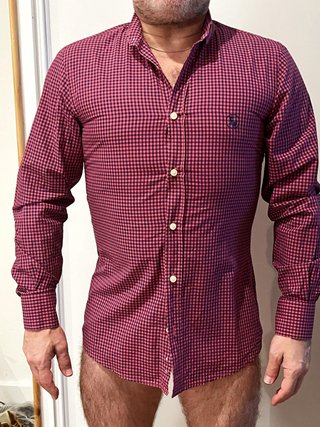 Camisa de cuadros roja