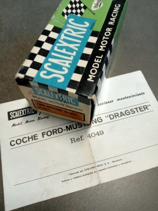SCALEXTRIC EXIN FORD MUSTANG DRAGSTER