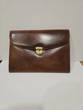 Cartera de Ejecutivo de Piel Marrón años 60.