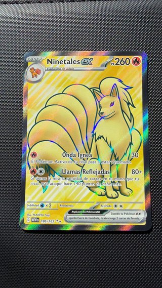Carta Pokémon TCG Ninetales ex (MEW 186)