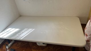 Cama individual 105x190cm base tapizada y colchon
