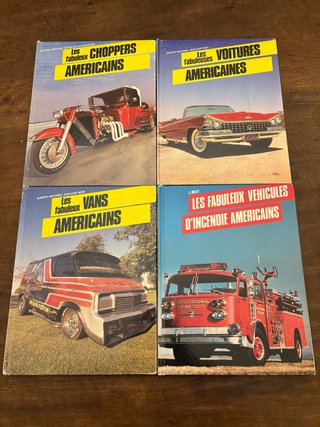Lot Four Books Car / Motorbike / Van Firetruck
