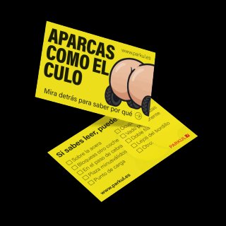 Pack 50 Tarjetas de Aviso Aparcamiento