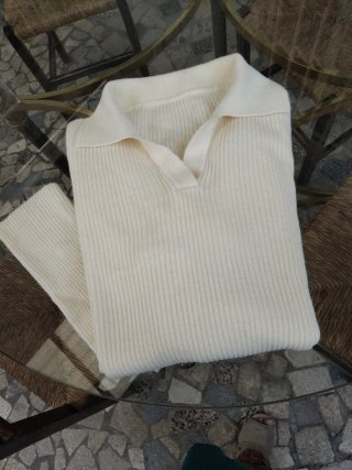 Jersey de punto beige talla XL