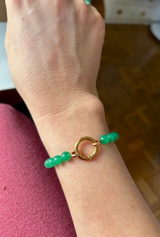 Pulsera Hold de piedra natural con anilla Tous Oro