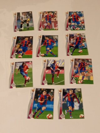 Lote 11 Cromos Megakrak 2008 FC Barcelona