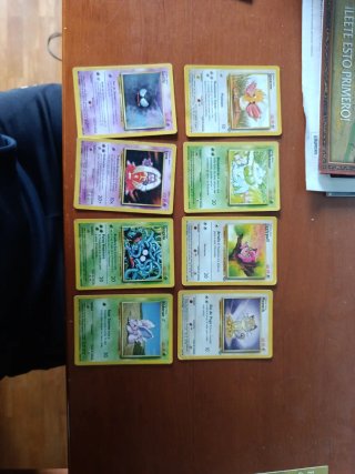 Lote de 8 Cartas Pokémon 1999