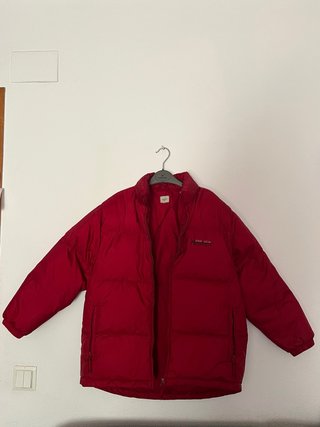 Plumífero Acolchado Rojo Estilo Puff