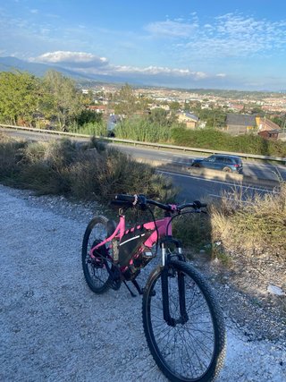 Bicicleta Eléctrica Rosa (Sin Batería)