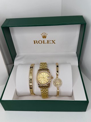 Set Reloj y Pulseras Rolex