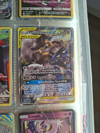 Carta Pokémon Lucario y Melmetal GX