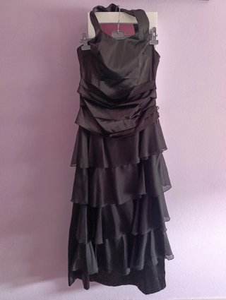 Vestido largo negro de fiesta
