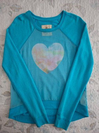 Sudadera Hollister Azul Turquesa Talla M