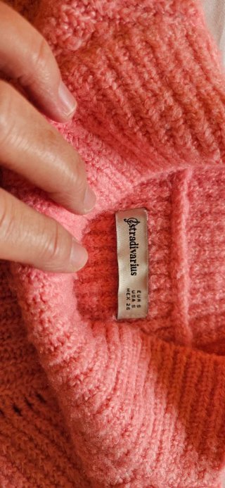 Jersey de punto rosa Stradivarius
