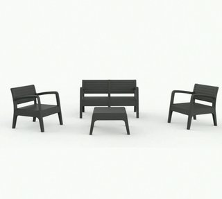 Conjunto de mueble jardín exterior Shaf
