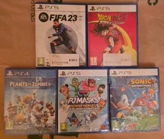 Lote de 5 Juegos para PS4 y PS5