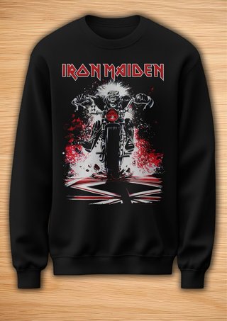 Sudadera Iron Maiden Negra