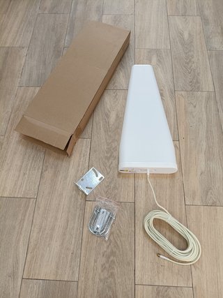 Antena Exterior de alta ganancia Cable 10 mts