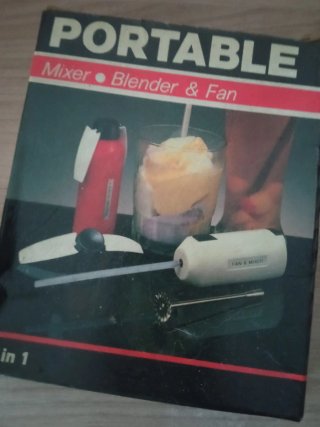 Set Portátil Mixer, Batidora y Ventilador