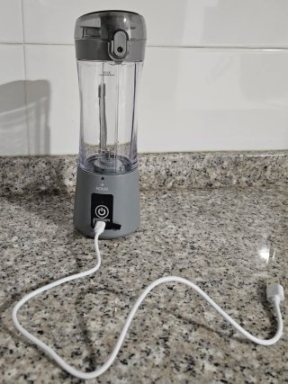 Mini Batidora Portátil Gris