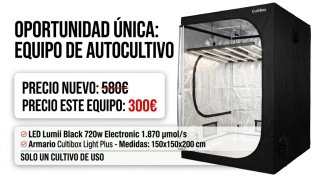 Equipo Autocultivo: LED 720W y Armario 150x150