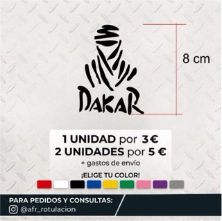 Pegatina Dakar 8 cm