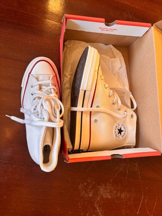 Zapatillas Converse cuña Blancas (blanco roto)