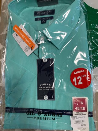 Camisa Gil D'Auray Turquesa Talla XXL