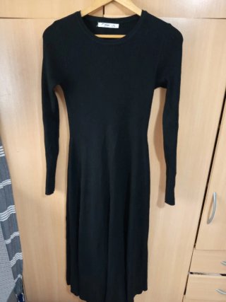 Vestido largo negro
