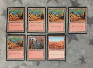 Lote cartas Magic Tierras (cuarta edición)