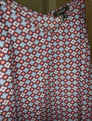 Top Tirantes Granate Estampado Floral