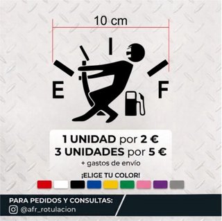 Pegatina Indicador de Combustible 10 cm