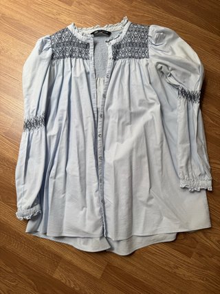 Camisa Azul Zara Talla XS