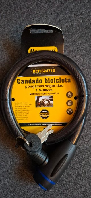 Candado Antirrobo para Bicicleta Bossram 80cm