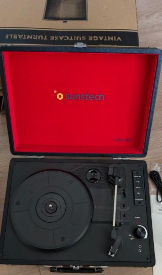 Tocadiscos Sunstech tipo maletín