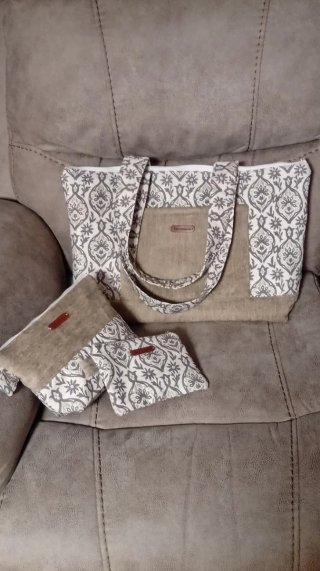 Conjunto de Bolso y Neceser 3 Piezas