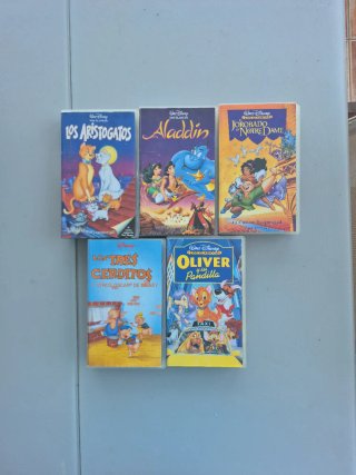 Lote 5 Cintas VHS Disney