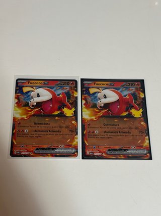 2 Cartas Pokémon Fuecoco ex
