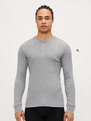 Camiseta Henley Levi's Gris. A estrenar.