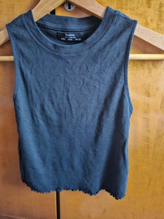 Top Negro Bershka Talla S