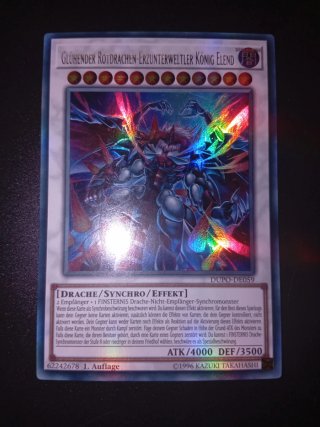 Carta Yu-Gi-Oh! Re del Abisso Drago Rosso