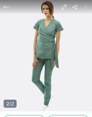 2 Trajes Sanitarios Color Verde Azulado