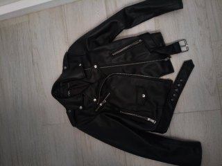 Cazadora Biker Zara Negra